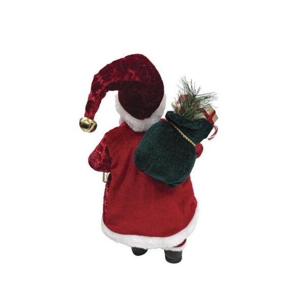 Classic Red Santa 18" Figurine w/ Lantern & Gift Sack Christmas Decor - Picture 4 of 11